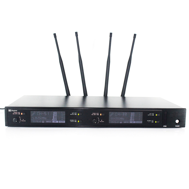 AXT220D 장거리 UHF 무선 디지털 보컬 마이크